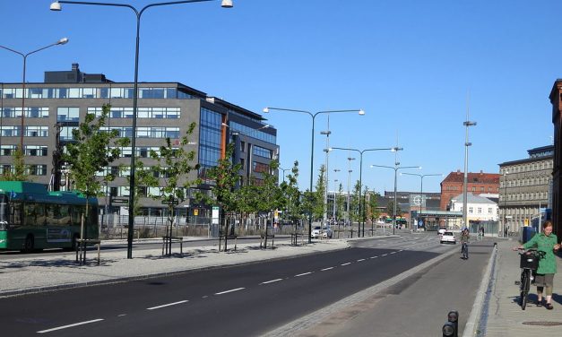 Malmös nya huvudgata med fem broar och biofilter