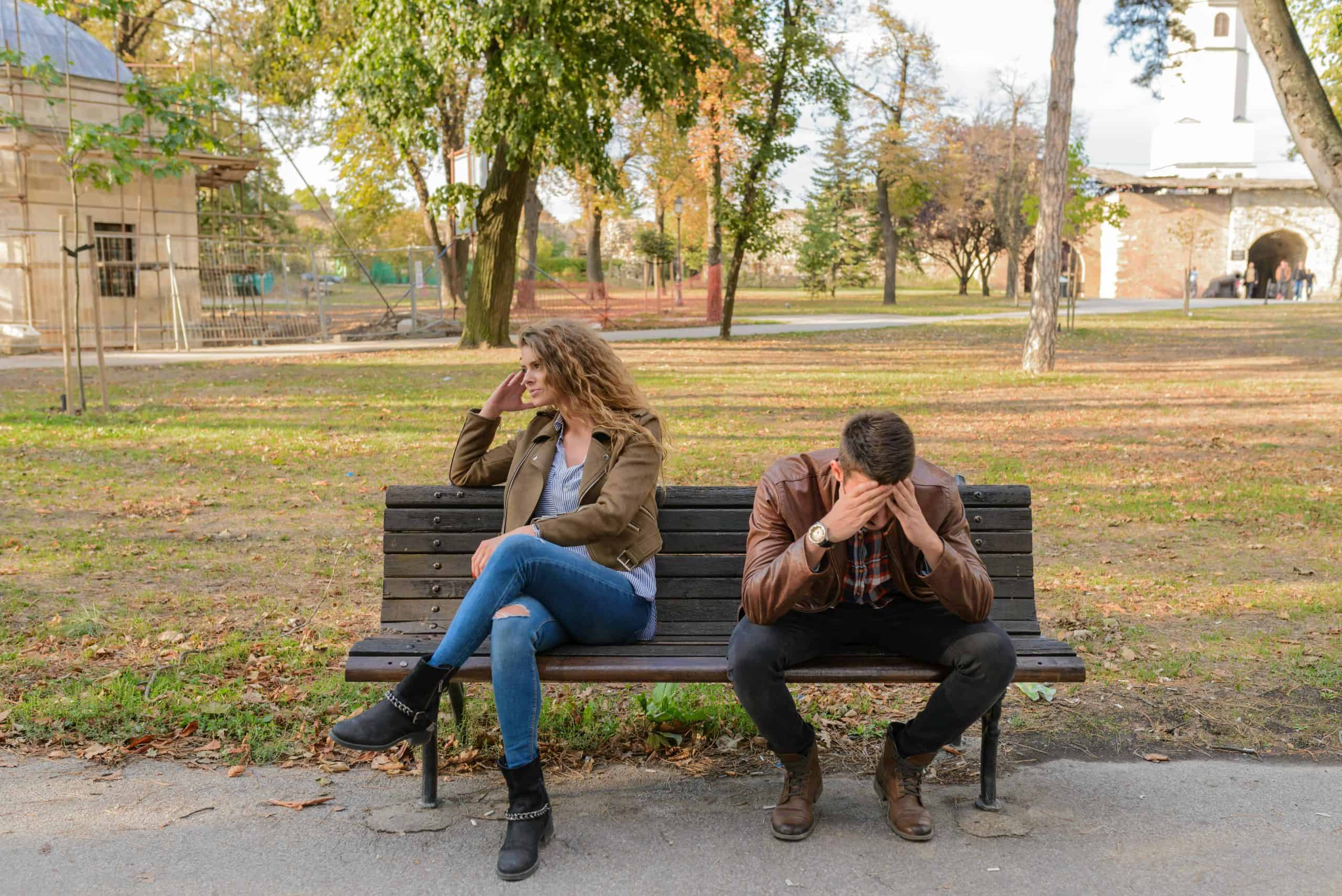 woman-and-man-sitting-on-brown-wooden-bench-stockpack-pexels Woman and man sitting on brown wooden bench