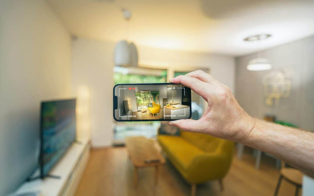 Smartphone record real estate video tour app