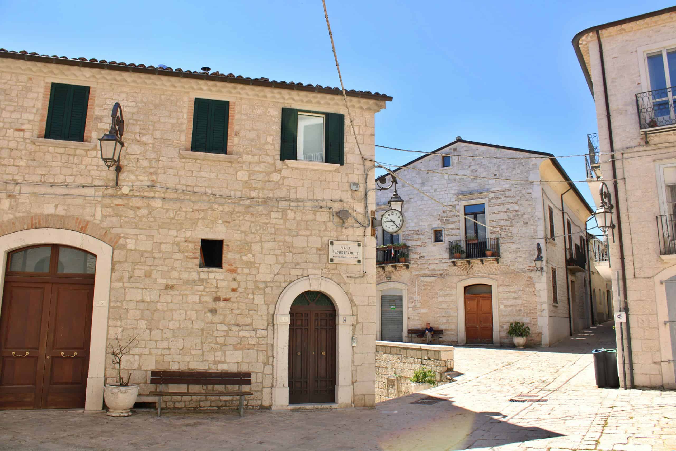 some stone houses in the historic center of Ferrazzano (Molise, Italy)